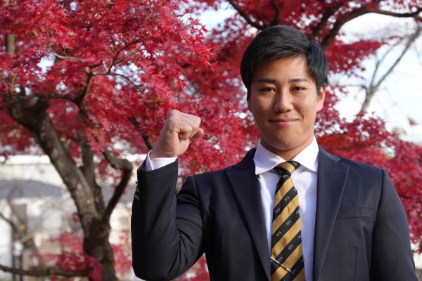 決意を新たにする漁府選手
