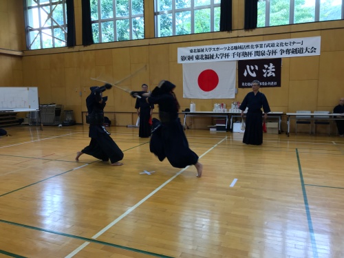 千年塾杯（男子個人戦）両者鎬を削る戦い