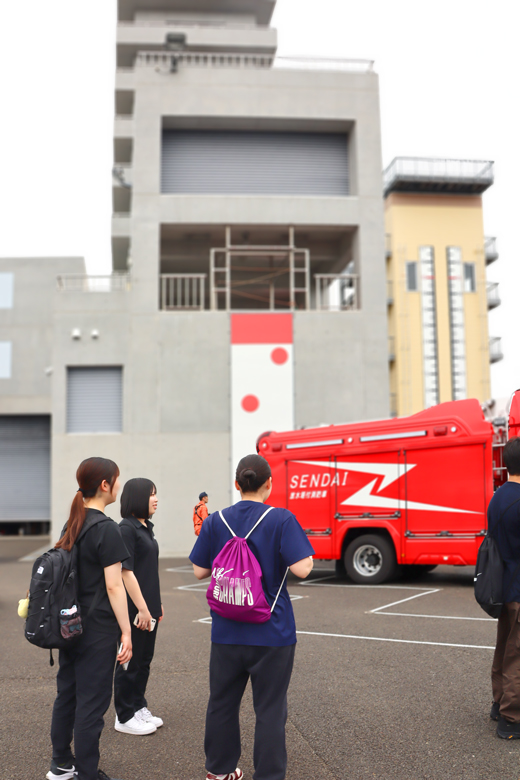 会場となった宮城県消防学校の屋外訓練場