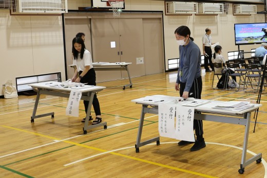 受付をしていただいた横浜ひなたやま支援学校の先生方