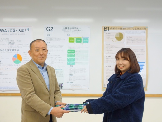 舩渡先生から表彰
