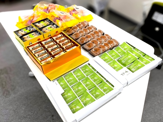 会場に用意したお菓子