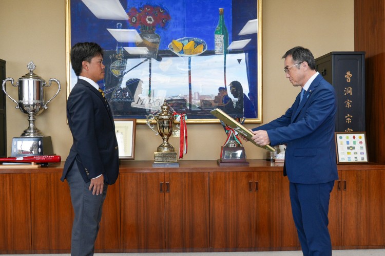【ご報告】髙橋伸二宮城県議会議長より「特別表彰」受賞（硬式野球部）