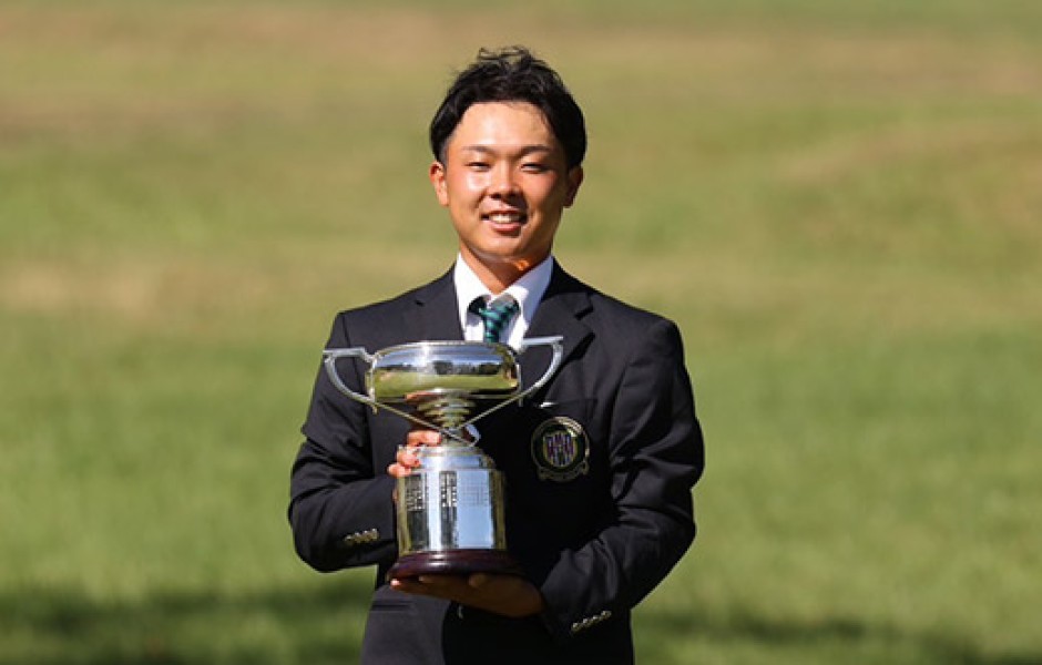 日本学生ゴルフ選手権チャンピオン　田村軍馬さん（社会福祉学科）　学生インタビュー