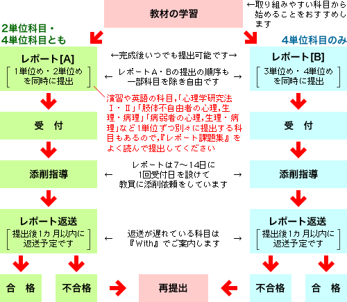 レポート学習の流れ
