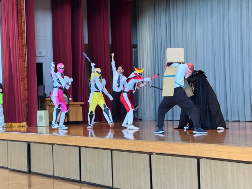 防災レンジャーショーの様子