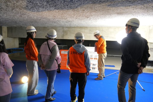 免震構造について学習の様子