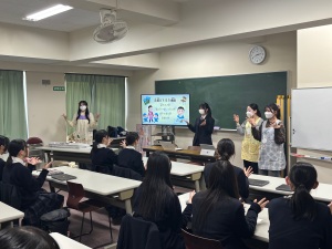 高大連携　聖ウルスラ学院英智高校が最終講義で学科別発表会