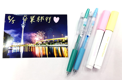 学生が選んだオススメ文具 PILOT『Juice / Juice Paint』。写真や黒い紙にもキレイに書けます
