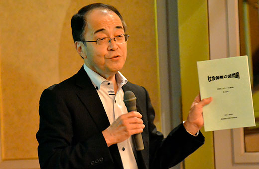 基調講演を行った阿部教授