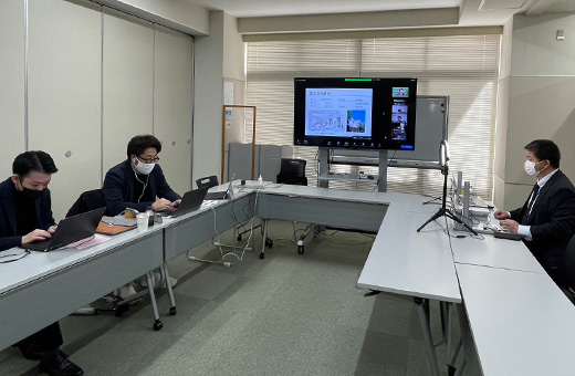 2月9日、オンラインによるセミナー運営の様子