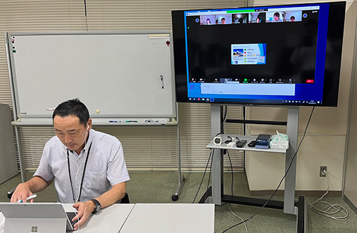 オンラインで行われた仕事理解セミナー