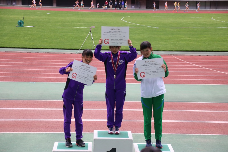 女子5000mで優勝した小髙 夏綺