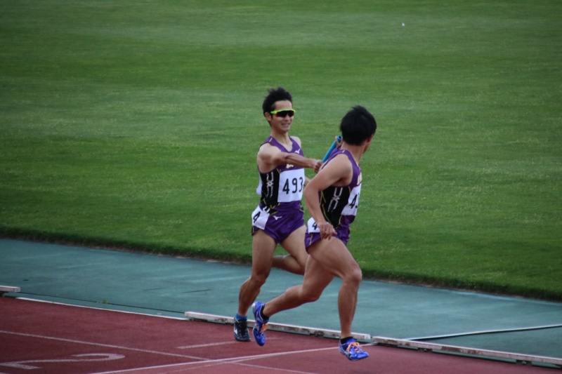 男子4×400mR予選 大和選手と海選手
