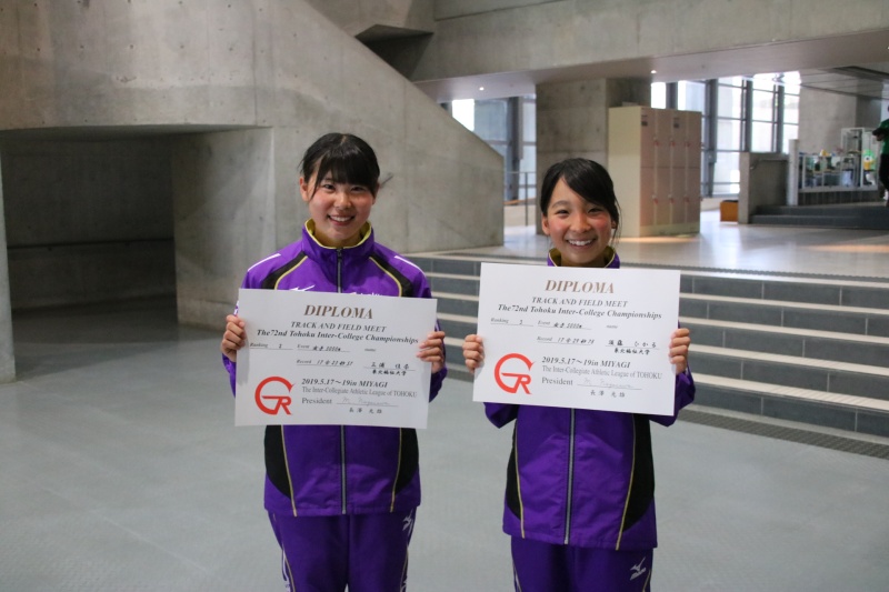 女子5000m 三浦選手と須藤選手