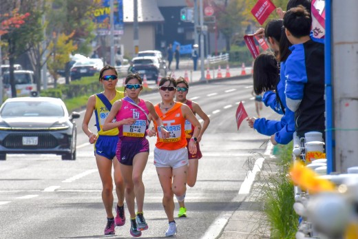 4区を走る村上選手