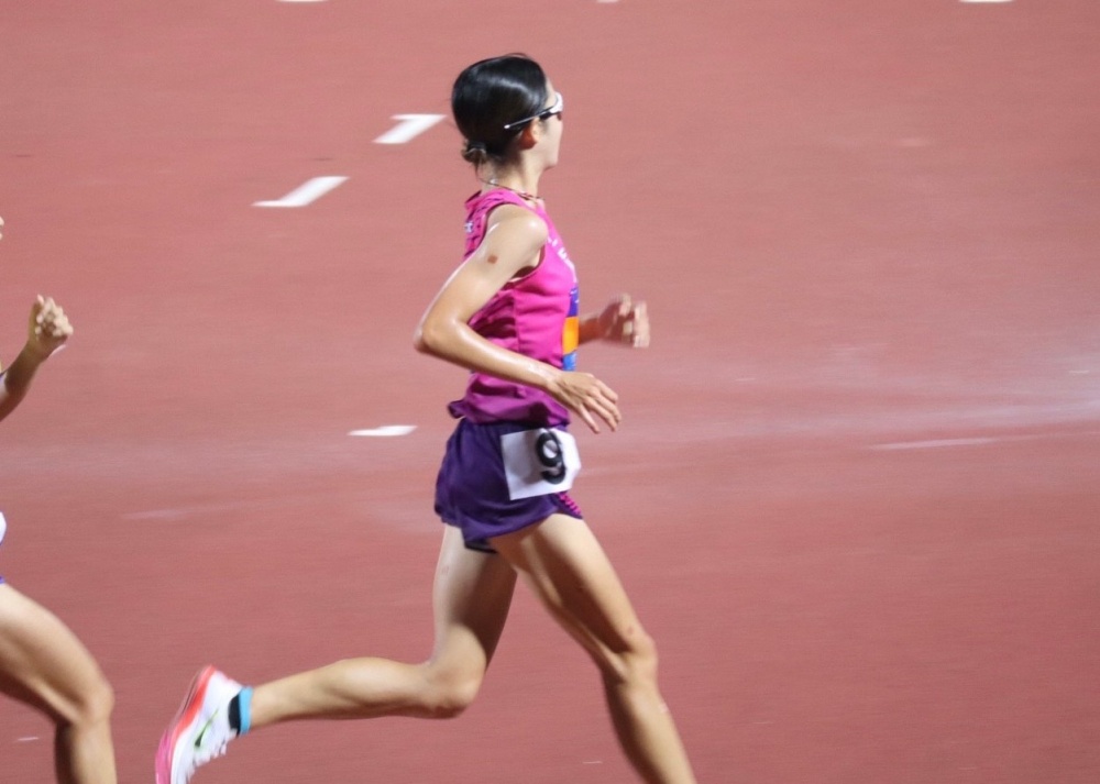女子10000m 6位入賞を果たした村山選手