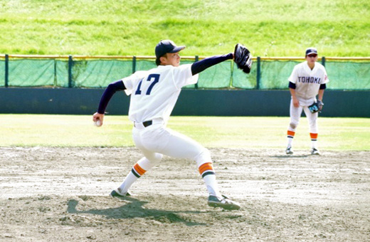 東北大学2回戦、6回3分の1を投げ無四死球無失点の好投で勝利投手となった大園