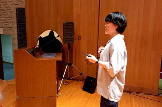 仕込みの様子（音響班）