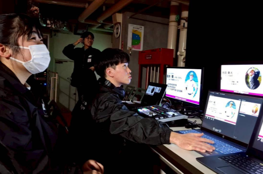 映像送出の様子