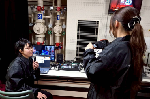 けやきクラブ発表の様子（映像班／送出）