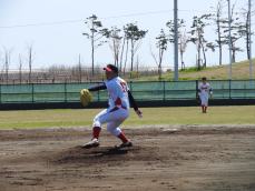 石巻専修大学の打線を0で抑えた山口