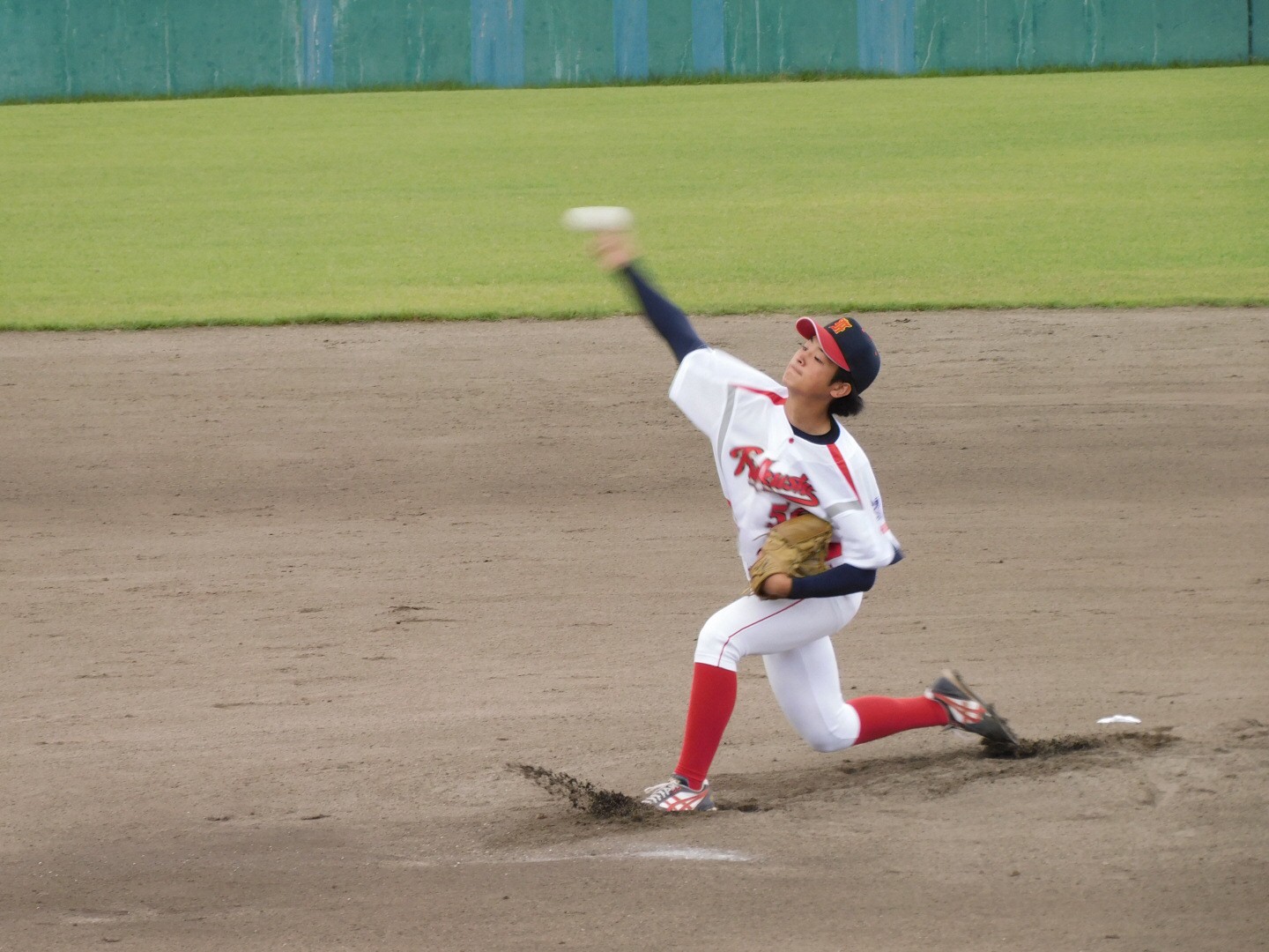 公式戦初登板の遊佐