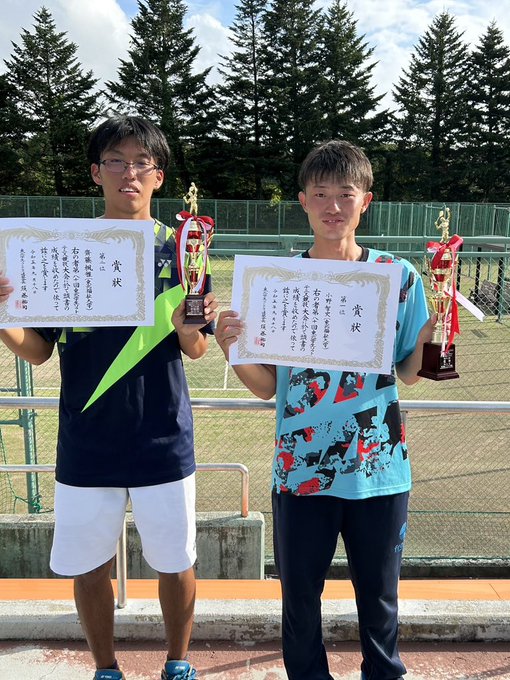 シングルス1位、2位入賞！／第80回東北学生ソフトテニス競技大会