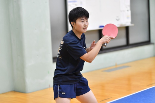 練習に励む仲田選手