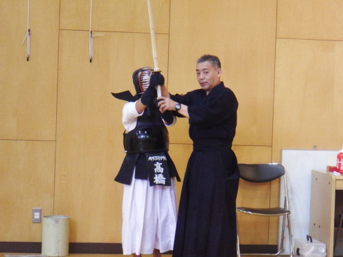 本学剣道部部長による指導
