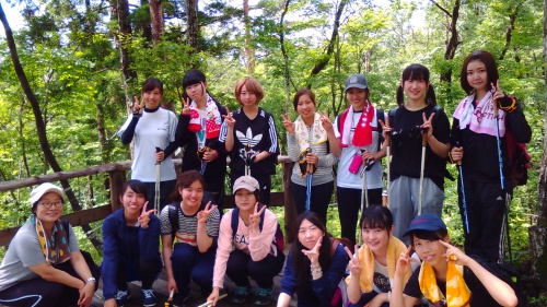 保健看護学科1組のみなさんも笑顔満開です