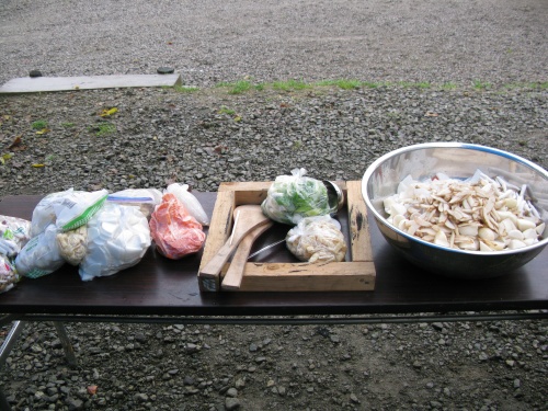 豚汁用の食材