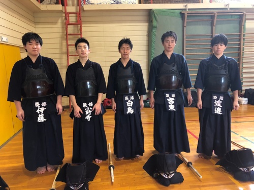 参加いただいた築館高等学校剣道部員のみなさん