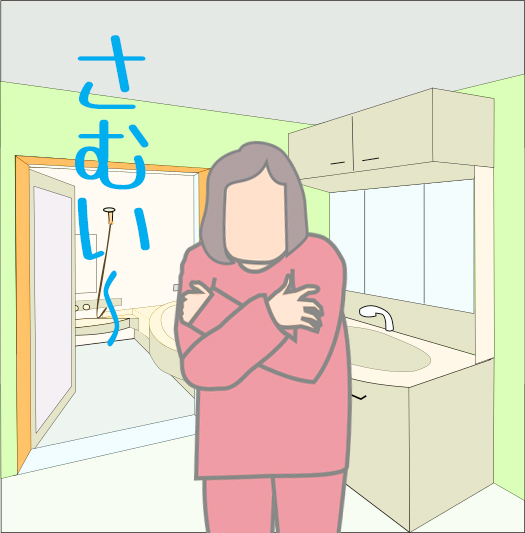 脱衣場の挿絵