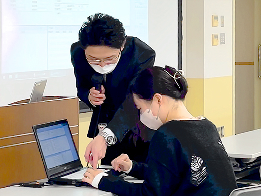 志田様による熱のこもった指導の様子