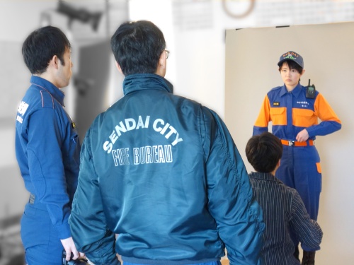 制服での撮影