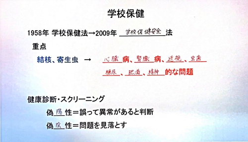 穴埋め式の配布資料