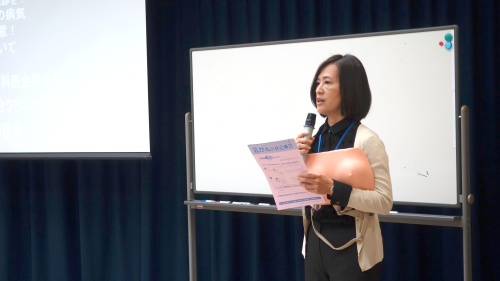 宮城県対がん協会の、看護師の三浦和美様による、乳がんのセルフチェックの解説