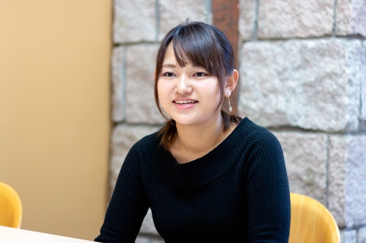 医療経営管理学科3年　高橋悠莉さん(2019年3月時点)