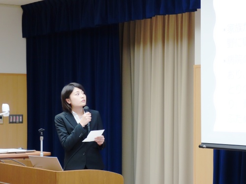 医療機関実習報告会での報告