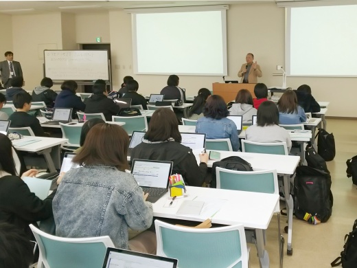 舩渡学科長による講話