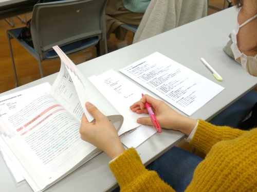模擬試験を復習中