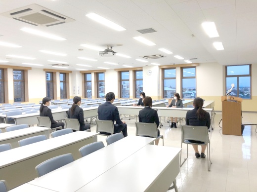 感染症予防対策のため、少人数での実技指導