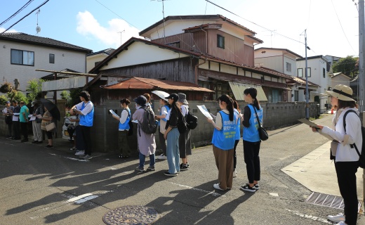 身近な地形がわかる楽しい防災まち歩きです