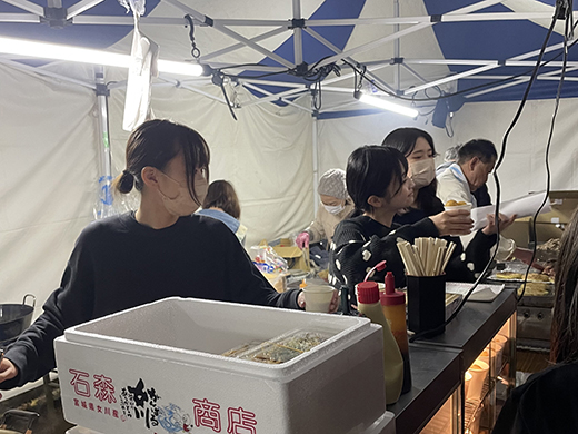 出店のお手伝い