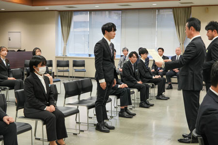 横山逸希さん（情報福祉マネジメント学科3年生）
