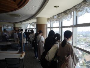展望室でマッタリ