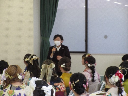 副学科長よりご祝辞をいただきました