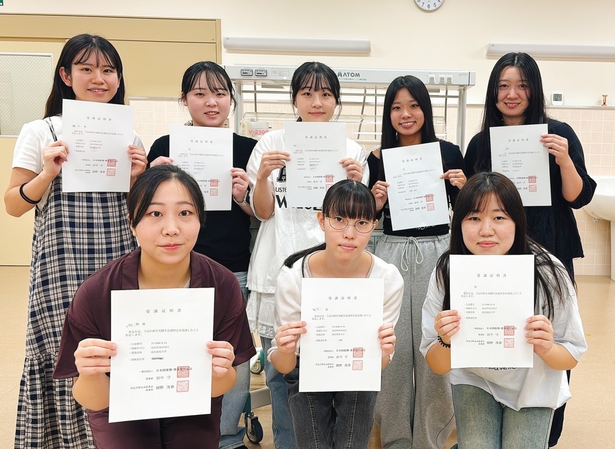 【新生児蘇生法（NCPR）】B（一次）コース、8名 全員合格！