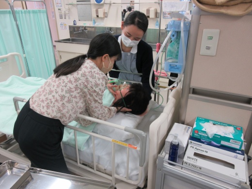 演習後半には、患者さんへの対応が見違えるほど改善しました